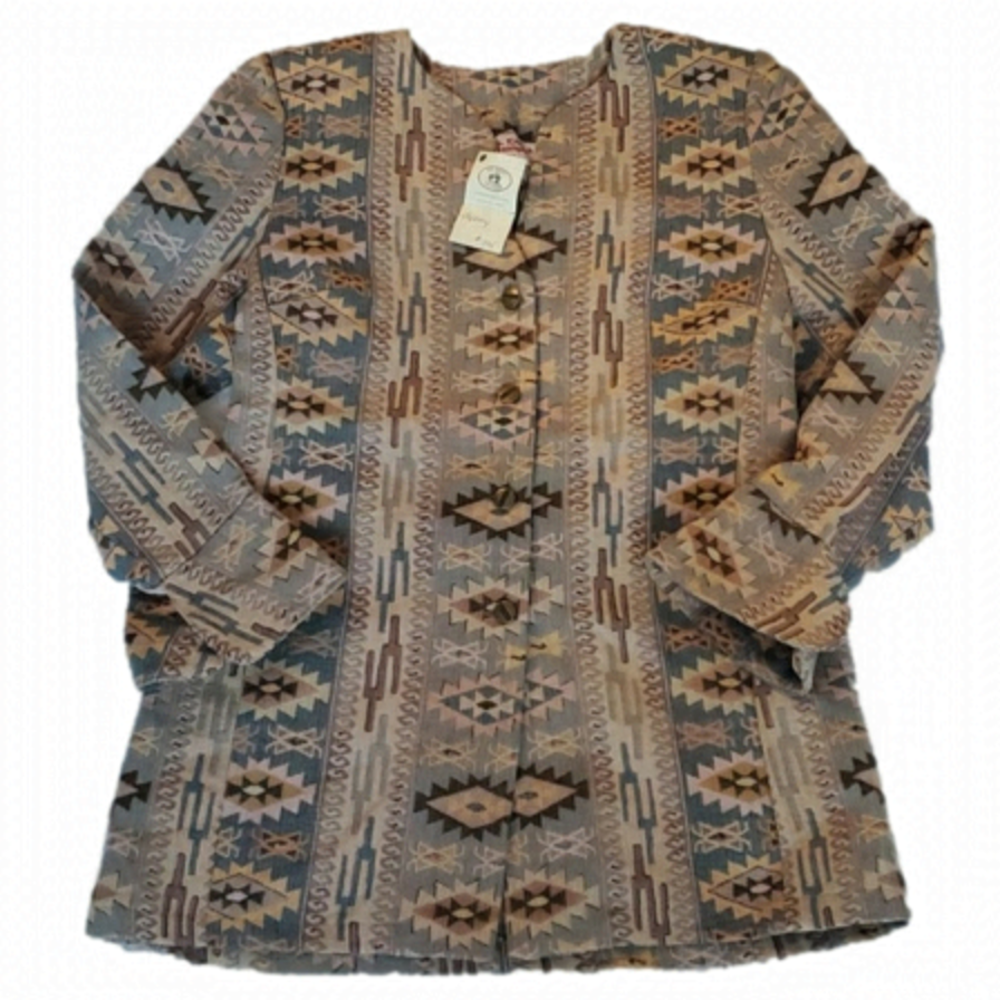 NWT Ms.Emma Designs Handmade Soutwestern Aztec Navajo Jacket